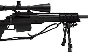 Armalite AR-30A1 Rifle 30A1BT300, 300 Winchester Magnum, 24″, Fixed Stock, Black Finish