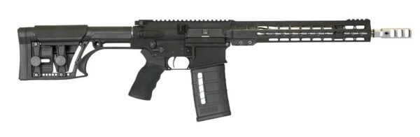Armalite AR-10 3-Gun Rifle AR103GN13, 308 Winchester, 13.5″ Pinned Brake, MBA-1 Stock, Black Finish, 25 Rds